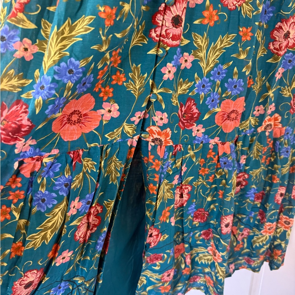 NWT Anthropologie The Peregrine Midi Dress in “Wedgewood Blue”, XS - Picture 6 of 7